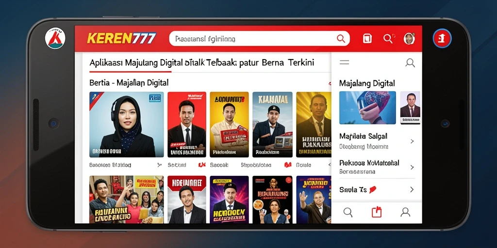 Tampilan antarmuka KEREN777 yang modern dan user-friendly.
