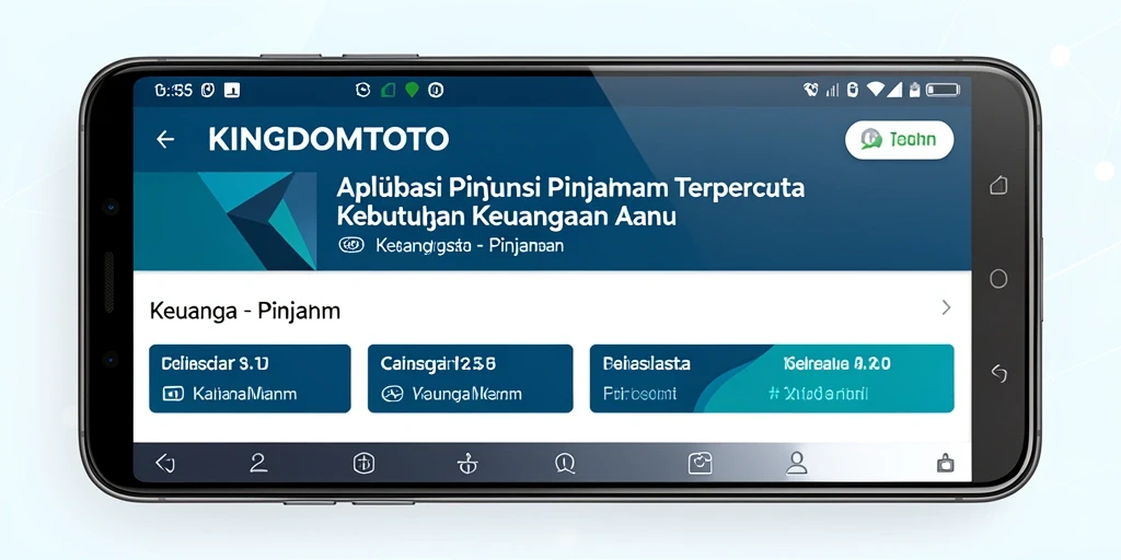 Antarmuka aplikasi KINGDOMTOTO yang sederhana dan intuitif.