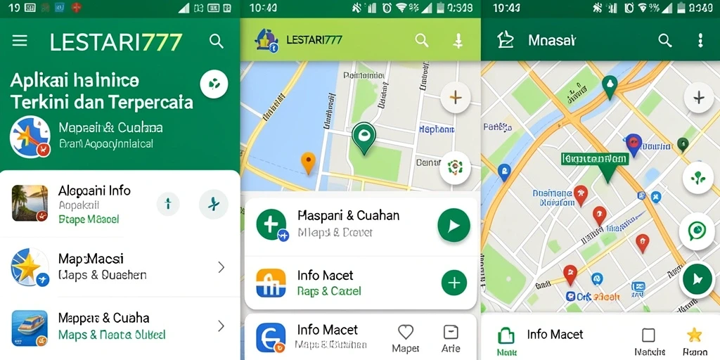 Tampilan antarmuka LESTARI777 yang menampilkan informasi kemacetan terkini.