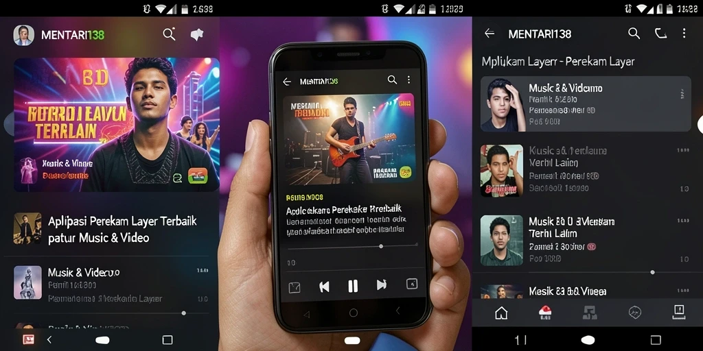 Antarmuka MENTARI138 yang sederhana untuk perekaman layar.