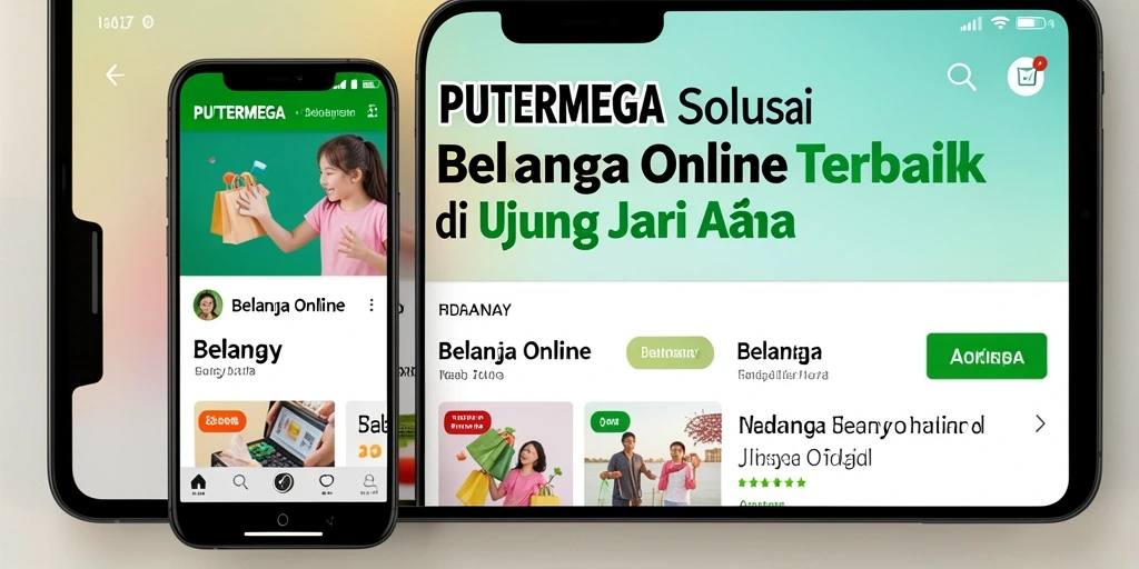 Antarmuka intuitif PUTERMEGA untuk belanja online yang nyaman.