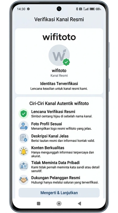 Kanal Resmi wifitoto untuk Pengguna Android Indonesia